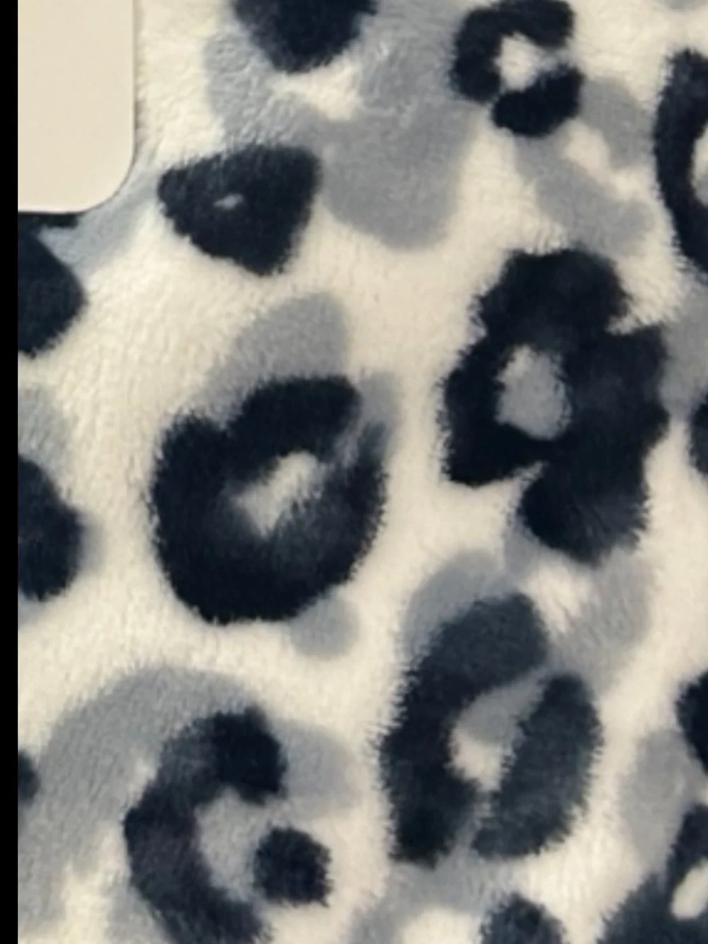 Deborah Connolly Gray, Black and White Animal Print Queen Blanket 90”x90”